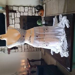 White Belly Dance Costume /Set